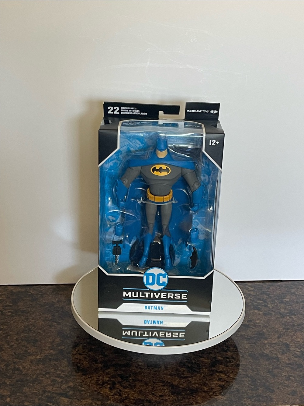DC Batman Action Figure in Gray, Blue & Yellow
